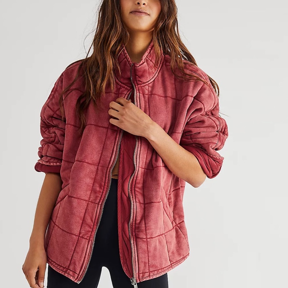 Free People Dolman Quilted Knit Jacket
